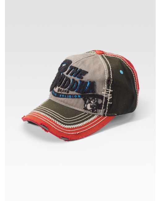 True Religion Buddha Brand Cap in Grey 