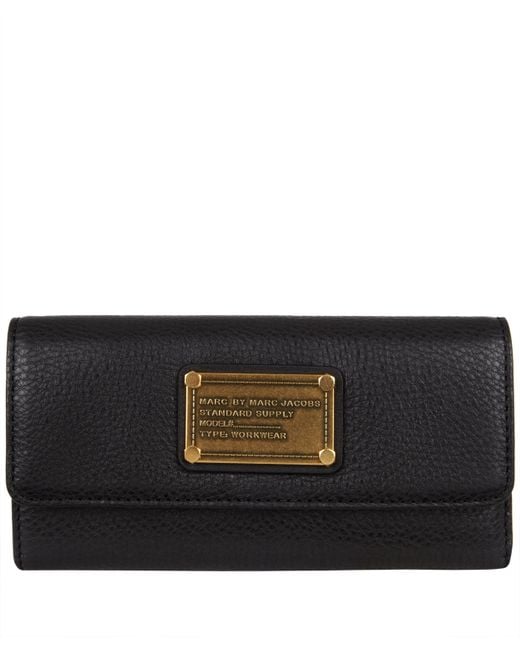 Marc By Marc Jacobs Black Classic Q Long Trifold Wallet