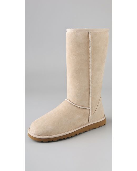 UGG Natural Leather Classic Tall Boots in Sand