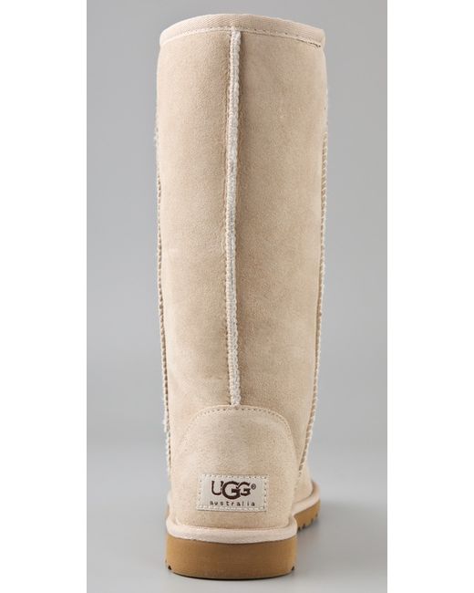 UGG Leather Classic Tall Boots in Sand in Natural | Lyst Canada