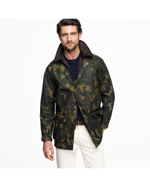 J.Crew Barbour Bourne Camo Jacket in Green for Men Lyst