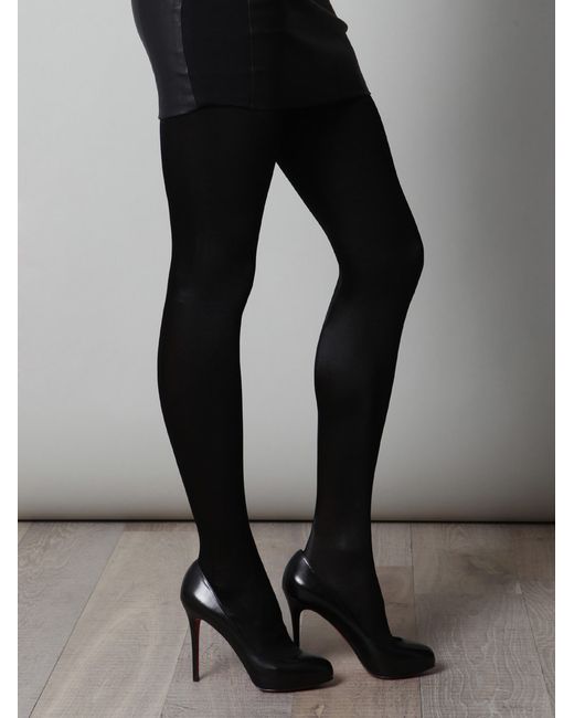 Wolford Satin De Luxe Tights in Black Lyst