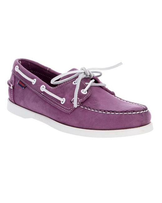 Sebago Purple Docksides Shoe for men