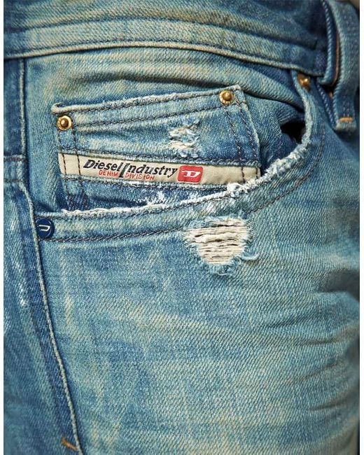 DIESEL Thavar Slim Skinny Jeans in Blue for Men | Lyst