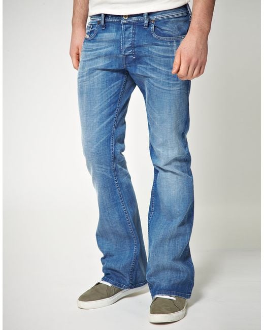 DIESEL Zathan Bootcut Jeans in Blue for Men | Lyst Canada