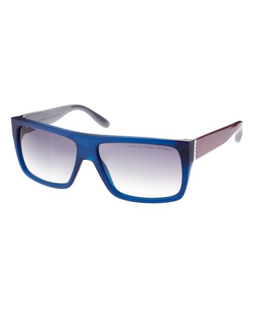 Marc By Marc Jacobs Blue Wayfarer Sunglasses with Contrast Arm for men