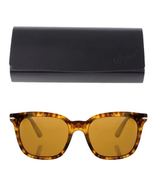 Persol Persol Wayfarer Sunglasses in Brown for Men | Lyst