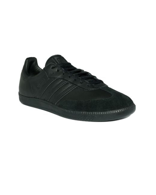 Adidas Black Leather Samba Sneakers for men