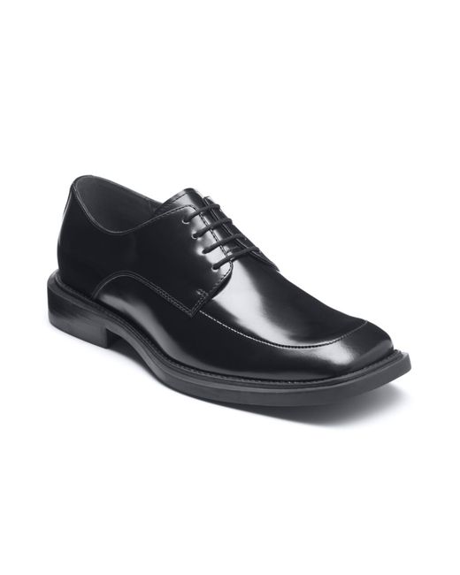 Kenneth Cole Black Silver Merge Oxford Dress Shoes for men
