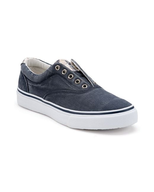 Sperry Top-Sider Blue Striper Laceless Sneakers for men