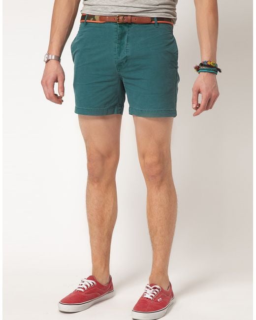 ASOS Green Asos Short Chino Shorts for men