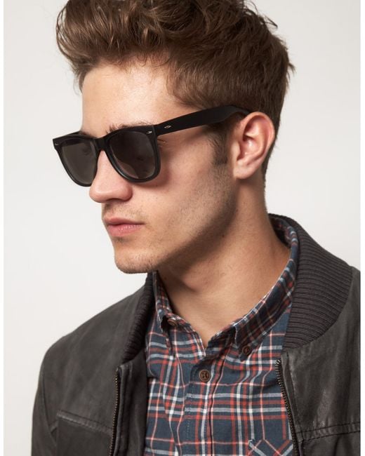 ASOS Asos Large Wayfarer Sunglasses in Black for Men | Lyst