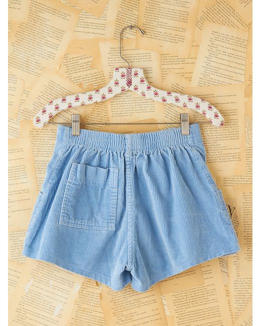 Free People Vintage Op Corduroy Shorts in Blue Lyst