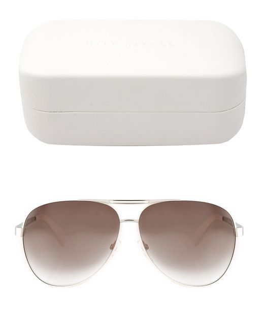 Marc Jacobs Sunglasses Black/White 56mm Modified Navigator Case, Italy NEW  | eBay