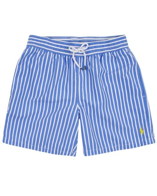 Polo Ralph Lauren Blue Stripe Swim Shorts for men