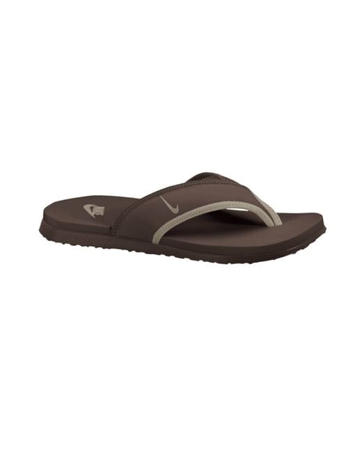 Nike Brown Celso Thong Plus Sandals for men
