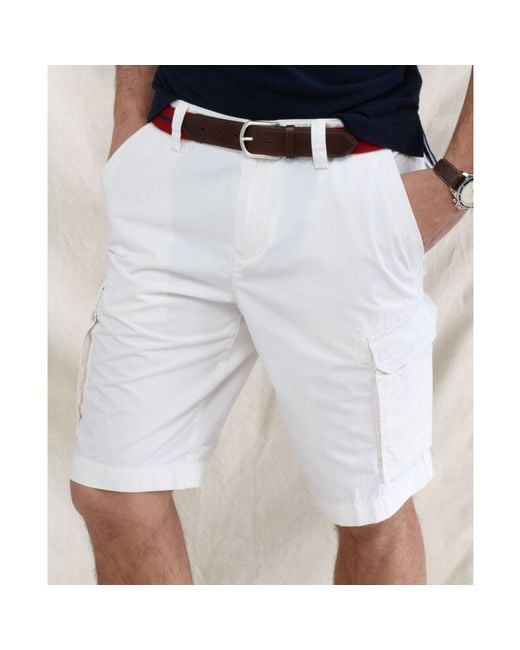 Tommy Hilfiger White Back Country Cargo Shorts for men