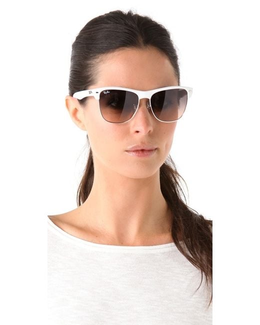 Ray-Ban Highstreet Sunglasses in White | Lyst Canada