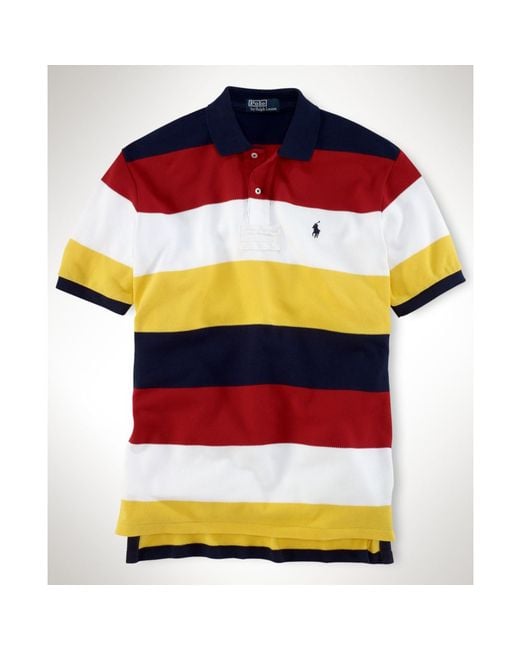 Ralph Lauren Multicolor Big and Tall Striped Polo Shirt for men