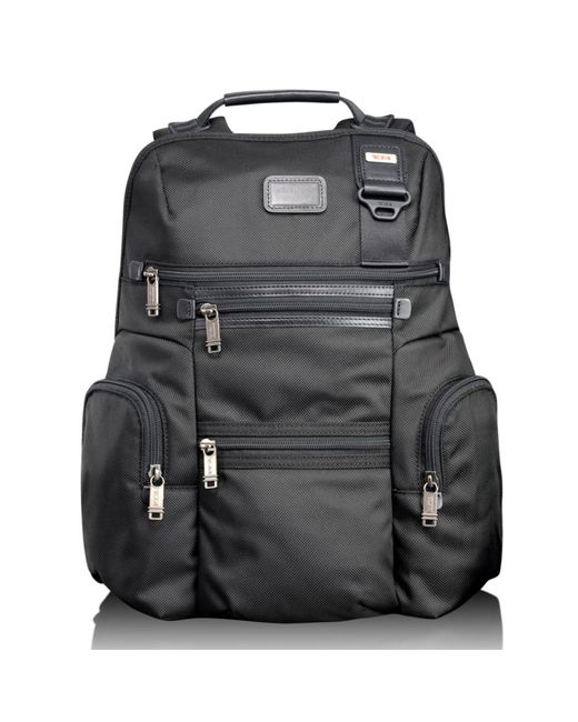 Tumi Black Alpha Bravo Knox Backpack for men