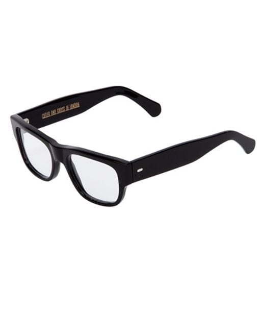 Cutler & Gross Black Thick Rim Glasses for men