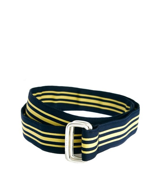 Ralph Lauren Blue Polo Ralph Lauren Striped D Ring Belt for men