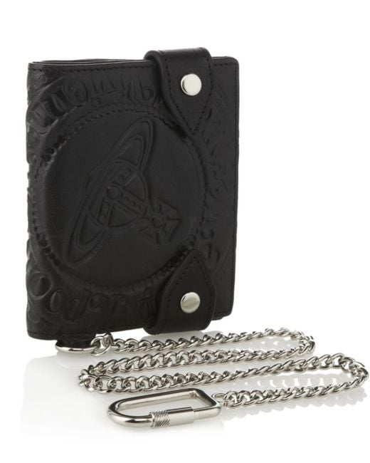 Vivienne Westwood Orb Wallet with Chain in Grey for Men | Lyst Canada