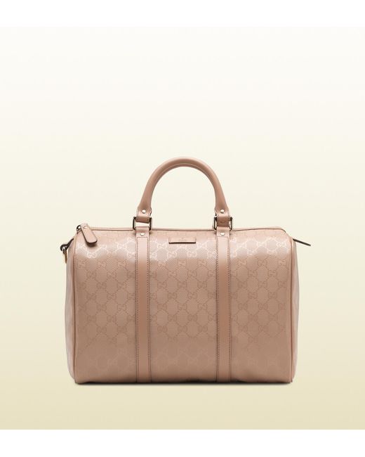Gucci Pink Joy Leather Boston Bag