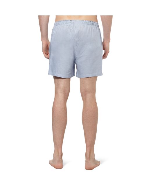 Brooks Brothers Cotton Oxford Boxer Shorts in Gray for Men Lyst