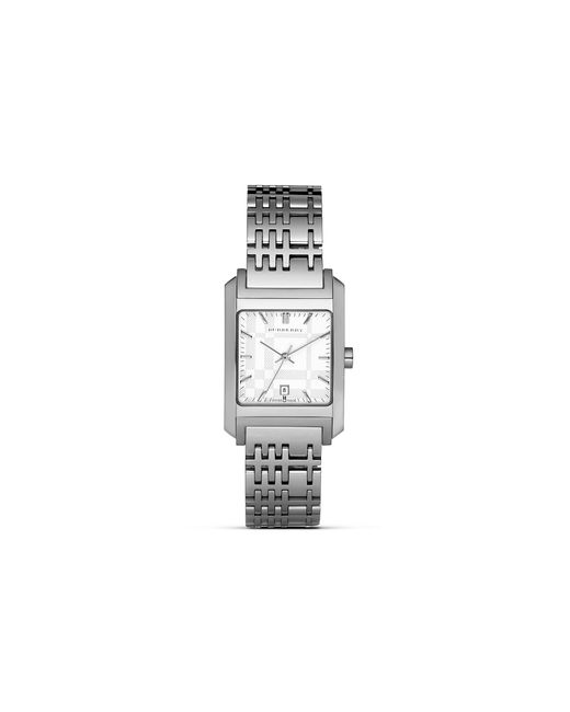Burberry Womens Square Check Bracelet Watch 25mm X 29mm in Metallic | Lyst
