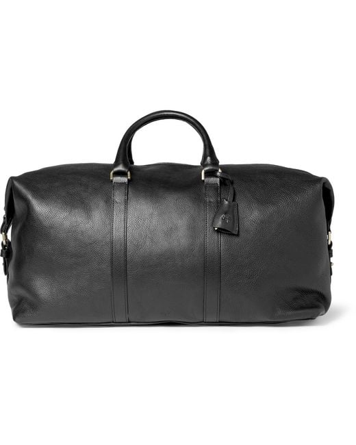 Mulberry Black Clipper Leather Holdall Bag for men