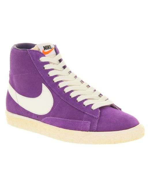 nike blazers men purple