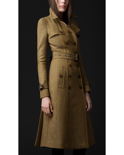 Burberry Prorsum Natural Tailored Wool Trench Coat