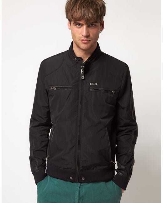 DIESEL Black Jeffir Teflon Waterproof Jacket for men