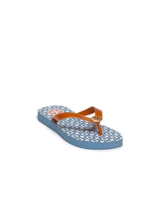 Tory Burch Orange Sandals Isidro Flip Flops