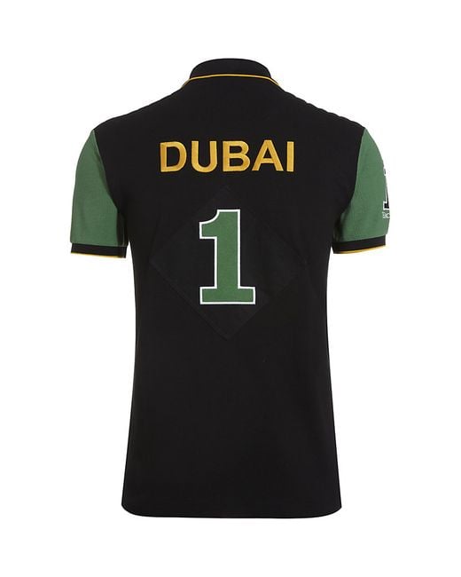Hackett Black Dubai Polo Shirt for men