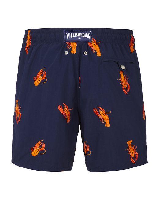 Vilebrequin Blue Embroidered Lobster Swim Shorts for men