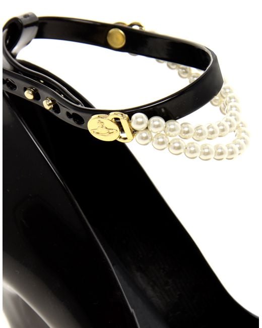 Vivienne Westwood melissa ブラック ハイヒール38 Melissa + Vivienne Westwood Anglomania Skyscraper Iii Pearl