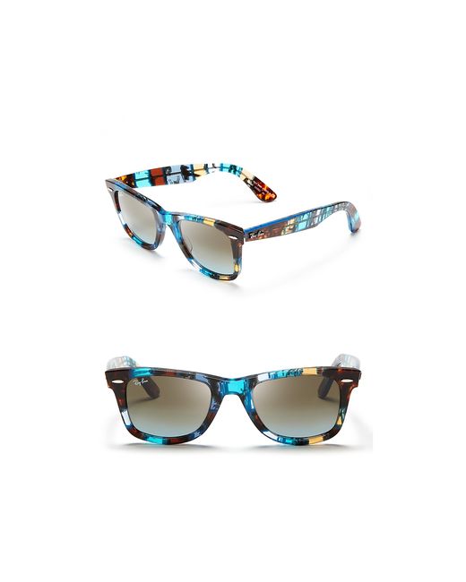 Ray-Ban Color Block Wayfarer Sunglasses for Men | Lyst