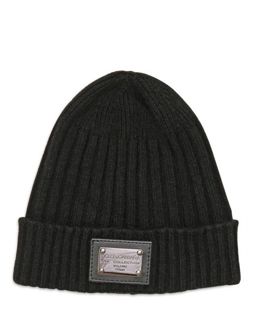 Dolce \u0026 Gabbana Logo Plaque Ribbed Knit 