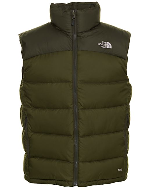 north face khaki gilet