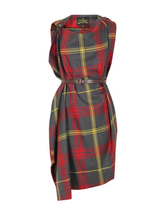 Vivienne Westwood Anglomania 201 Rectangle Red Tartan Dress