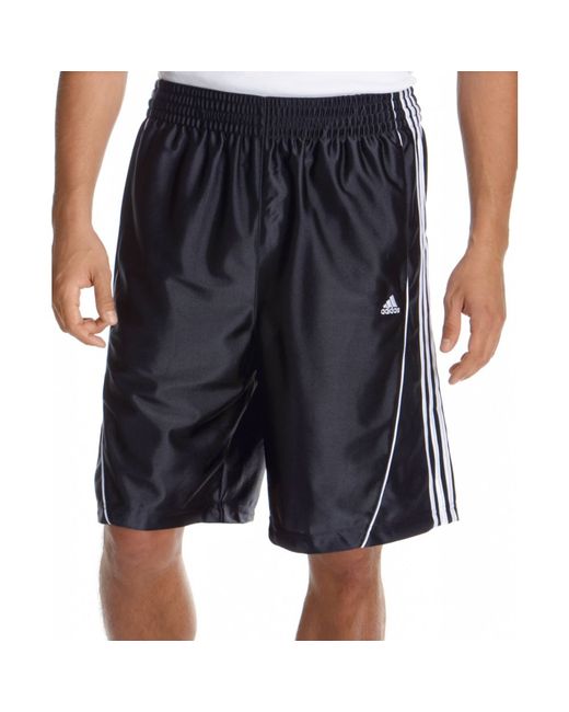 Adidas Black 3 Stripe Dazzle Short for men