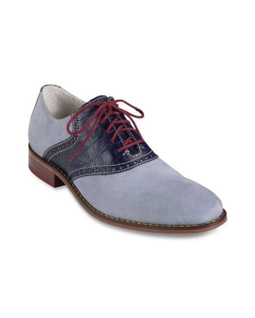 Cole Haan Blue Colton Saddle Oxfords with Nike Air Cushion for men