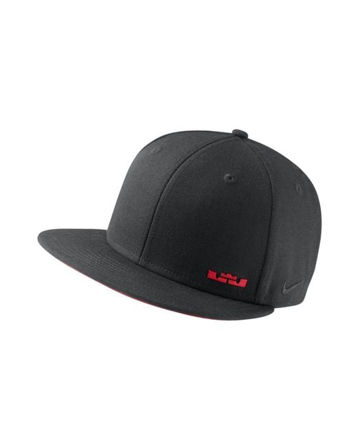Nike Black Lebron True Snapback Hat for men