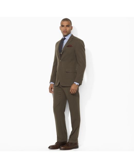 Polo Ralph Lauren Green Harvard Olive Suit for men