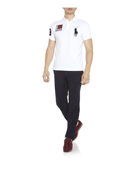 Polo Ralph Lauren Qatar Polo Shirt in White for Men | Lyst Canada