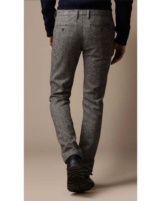 Men Wool Blend Cashmere Dress Pants Smart Business Trousers Bottoms Fashion  Long | eBay