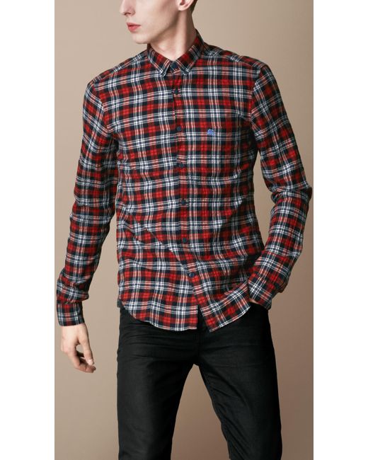 Burberry Brit Crinkle Cotton Check 