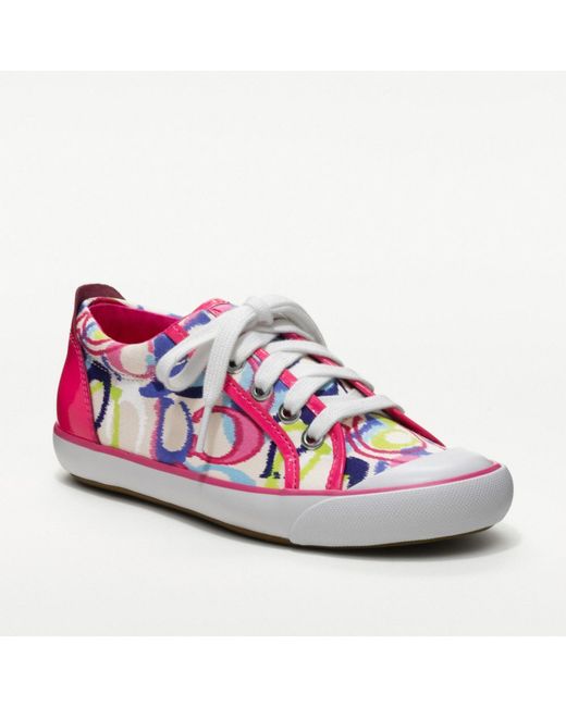 COACH Pink Barrett Poppy Sneaker